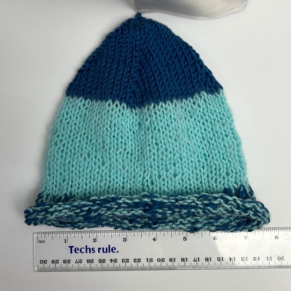 One of a kind gift. Lorraine hand knitted baby hats.  NEW. 1615